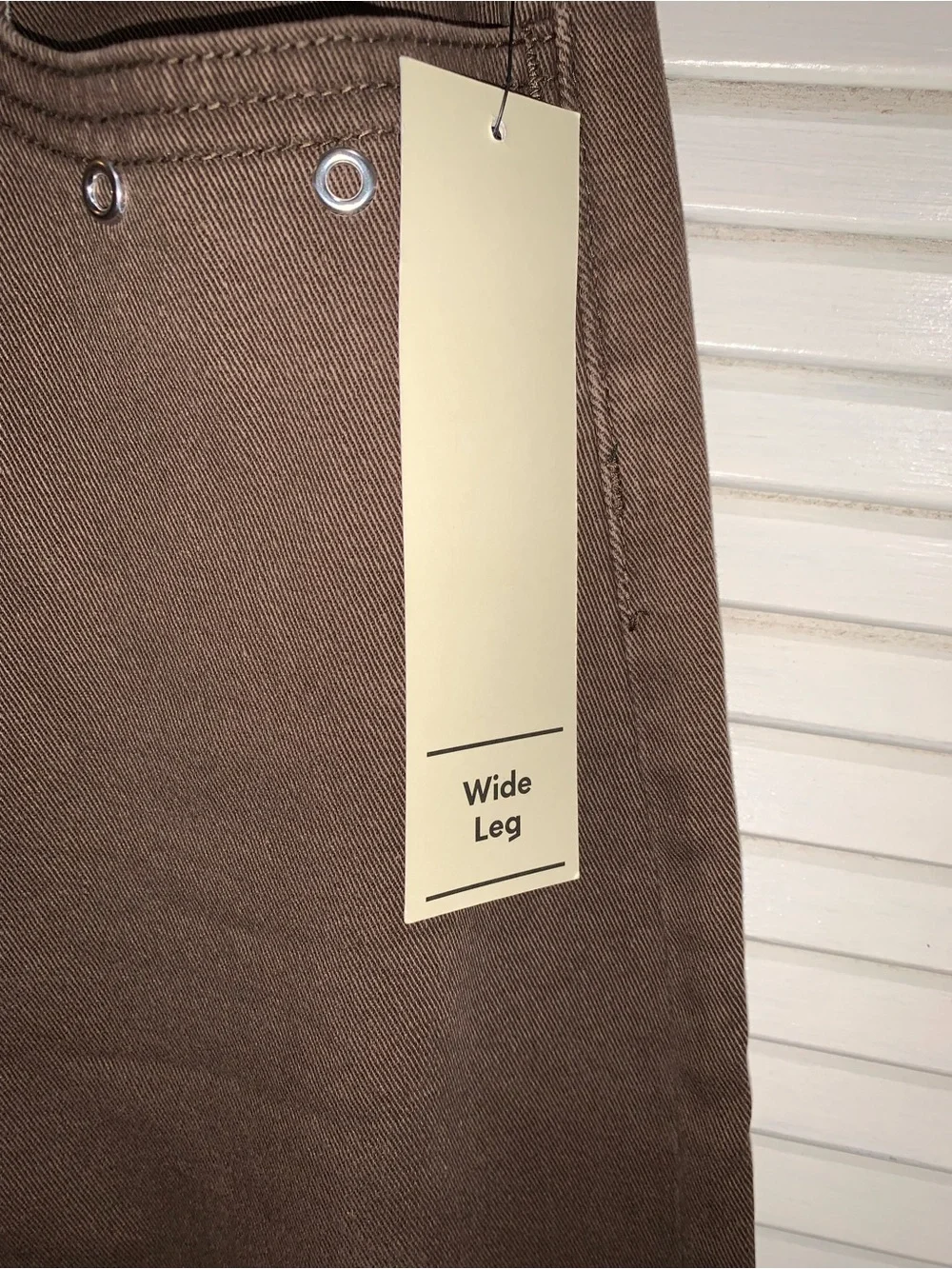 No Boundaries Drawstring Grommet Wide Leg brown jeans Women's Small